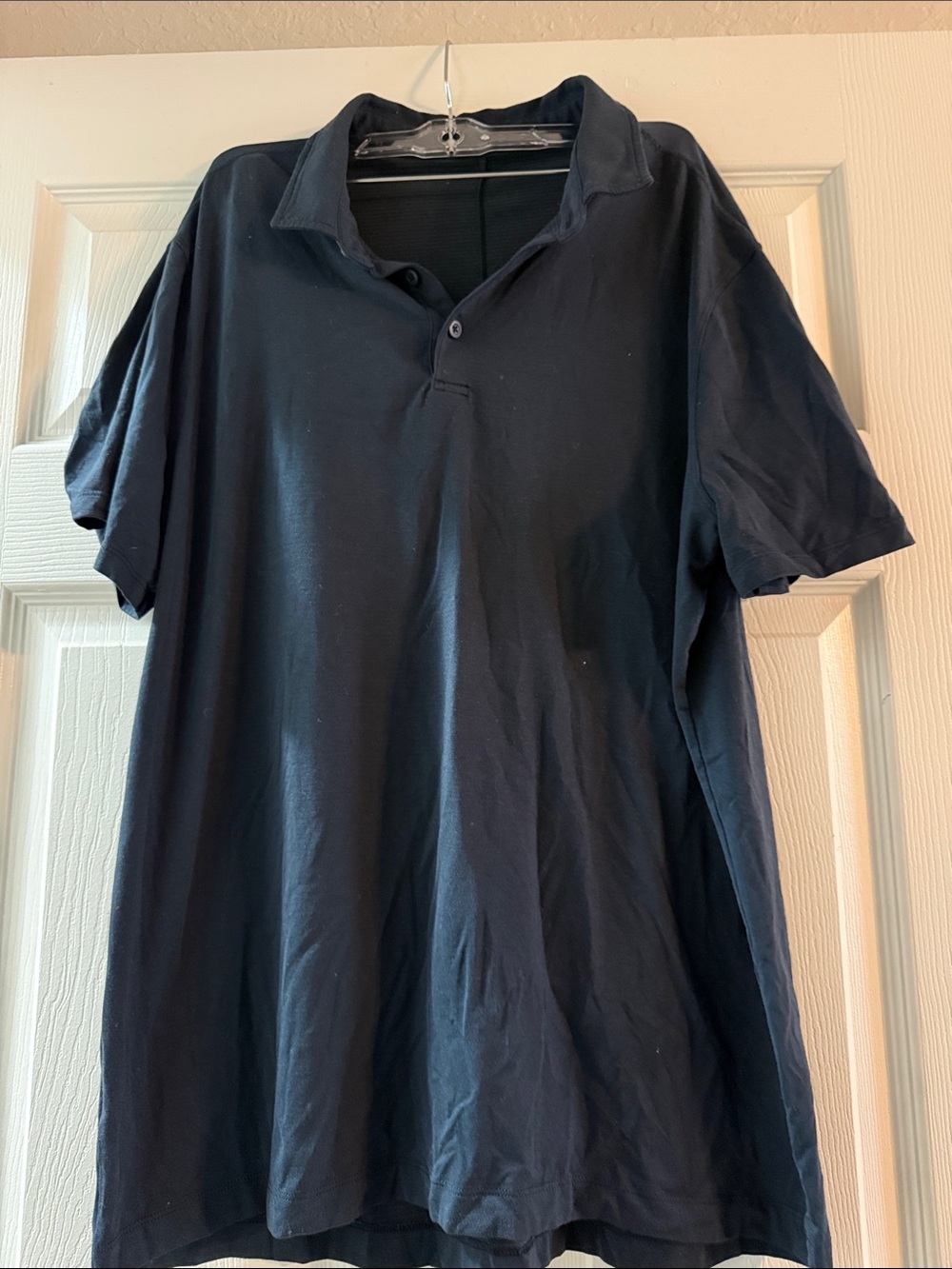 lululemon athletica Men's Navy Short-Sleeve Polo